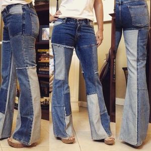 Jeans | Patched Bell Bottom Jeans 97s 